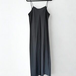 ALLSAINTS Hadley Black Satin 90’s Style Slip Dress Size 8